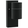 vidaXL Outdoor Wall Lights 2 pcs Black 6.5 x 10.5 x 16 cm