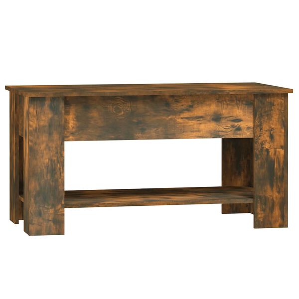 vidaXL Coffee Table Smoked Oak Engineered Wood Medium