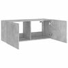 vidaXL TV Wall Cabinet Concrete Gray Engineered Wood Medium