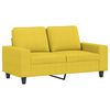 vidaXL Sofa Set Light Yellow 100% polyester, metal, textilene, plywood, foam