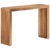 vidaXL Console Table Natural Wood Solid Acacia Wood 43.3 x 11.8 x 29.9 in