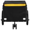vidaXL Bike Trailer Black and Yellow 66.1 lb Iron