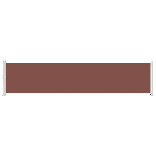 vidaXL Side Awning Brown and grey