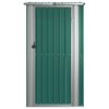 vidaXL Garden Shed Green Galvanized steel, plastic 46.7x38.2x82.5 in