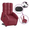 vidaXL Stand Up Massage Recliner Chair Wine Red Fabric, metal, plywood