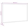 vidaXL Magnetic Whiteboard with Solid Pine Wood Frame 31.5x21.7"