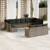 vidaXL Garden Sofa Set Grey