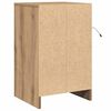 vidaXL Bedside Cabinet artisan oak 38 x 34 x 61 cm Engineered wood