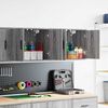 vidaXL Garage Wall Cabinets 2 pcs Grey Sonoma Engineered Wood