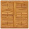 vidaXL Dining Table Natural Acacia Solid Acacia wood 43.3 in square