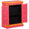 vidaXL Sideboard Multicolor with pink base Solid mango wood