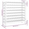 vidaXL Wine Rack 43.1x11.8x42.3" Solid Wood Pine