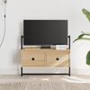 vidaXL TV Cabinet Sonoma Oak Engineered wood, Metal Medium Wall mounting