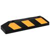 vidaXL Reflective Parking Blocks 2 pcs 22.0x5.9x3.9" Rubber