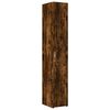 vidaXL Slim Storage Cabinet Smoked Oak 11.8"x16.7"x88.6" Engineered Wood