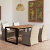 vidaXL 5 Piece Patio Dining Set Brown