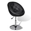 vidaXL Lounge Chair Black Cotton, Polyester, Polyurethane, PVC Standard