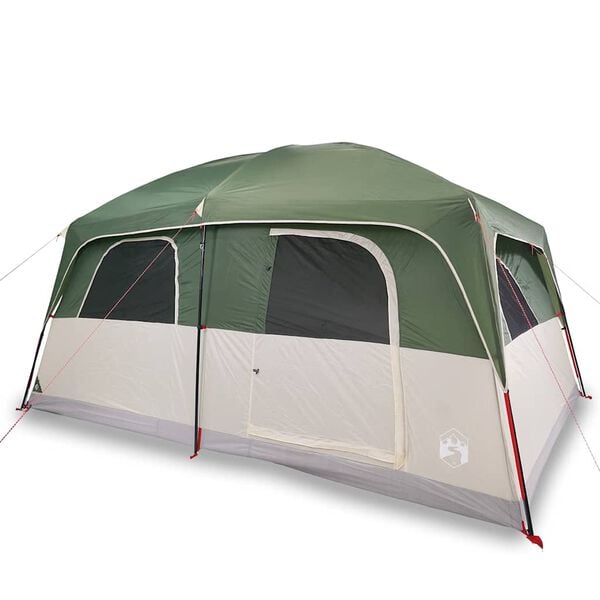 vidaXL Family Tent Cabin 8-Person Green Waterproof