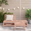 vidaXL Garden Sofa Natural Wood Solid Douglas wood Standard