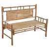 vidaXL Garden Bench Bamboo 47.2 in length Waterproof materials