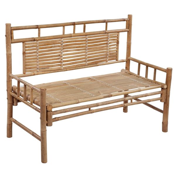 vidaXL Garden Bench Bamboo 47.2 in length Waterproof materials