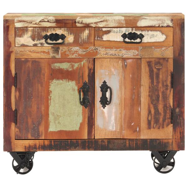 vidaXL Sideboard Multicolor Solid reclaimed wood Medium Sideboard