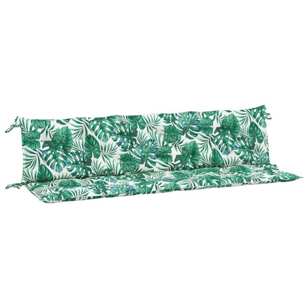 vidaXL Garden Bench Cushion Set of 2 Leaf pattern