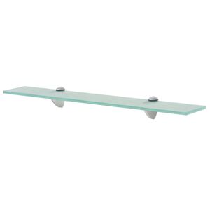 vidaXL Floating Shelf Clear Tempered safety glass 23.6x3.9 in
