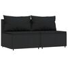 vidaXL Patio Lounge Set Black