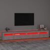 vidaXL TV Cabinet Concrete Grey Engineered Wood Large Modern TV Stand