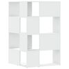 vidaXL Corner Bookcase White Engineered Wood Medium Corner Bookcase