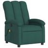 vidaXL Massage Recliner Chair Dark Green