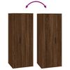 vidaXL Wall Mounted TV Cabinet Brown Oak Engineered Wood 15.7x13.6x39.4 in