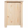 vidaXL Bedside Cabinet Set of 2 Natural Wood Solid Pine Wood Compact