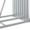 vidaXL Log Holder Silver 31.5"x17.7"x74.8" Galvanized Steel