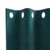 vidaXL Blackout Curtains 2 pcs Dark Green 55.12 x 55.12 in Velvet