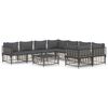 vidaXL Garden Lounge Set Set of 9 Anthracite