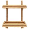 vidaXL Wall Shelf with Shelf Wall-mounted Brown 45 x 26 x 60 cm bamboo