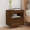 vidaXL TV Wall Cabinet Set of 2 Brown Oak Engineered wood
