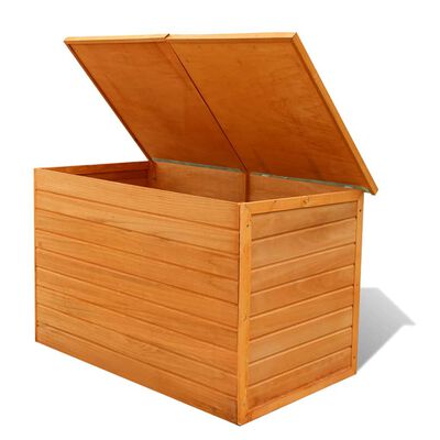 vidaXL Patio Storage Box 49.6"x28.3"x28.3" Wood