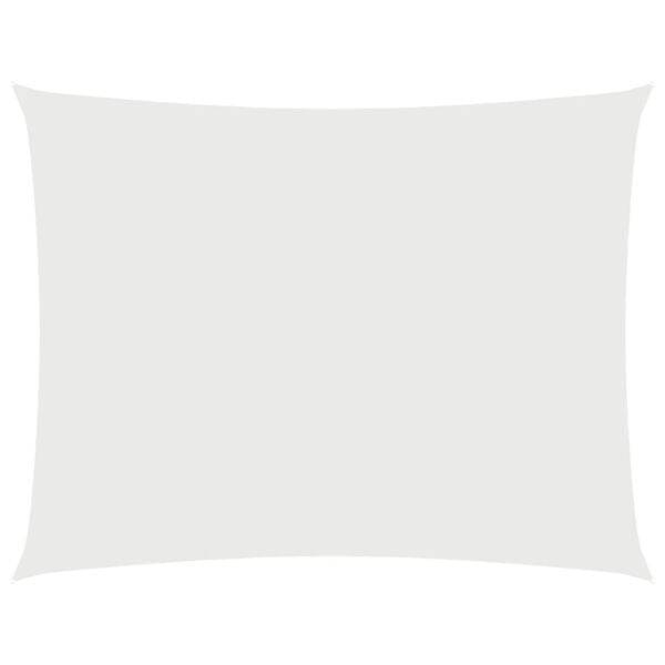 vidaXL Sunshade Sail Oxford Fabric Rectangular 6.6x11.5' White
