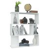 vidaXL Book Cabinet White Engineered wood Medium Book Cabinet