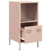 vidaXL Sideboard Pink Cold-rolled Steel Medium Sideboard Rectangular