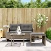 vidaXL Garden Sofa Set Grey
