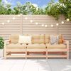 vidaXL Garden Lounge Set Natural Pine Solid Pine Wood, Plywood Large