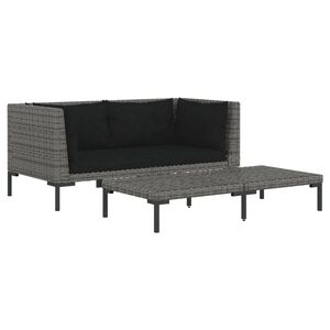 vidaXL Garden Lounge Set Dark Grey