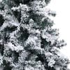 vidaXL Artificial Christmas Tree White 70.9" PVC and Steel and Plastic