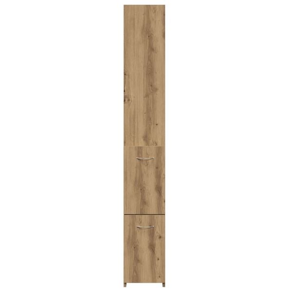vidaXL Bathroom Cabinet Artisan Oak Engineered Wood Tall and Narrow