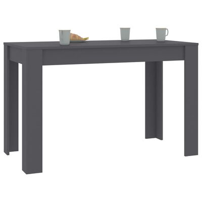 vidaXL Dining Table Gray 47.2"x23.6"x29.9" Engineered Wood