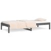 vidaXL Day Bed Gray Solid pine wood Twin Day Bed Rectangular Modern